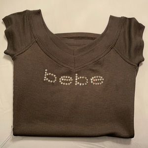 BEBE Women’s V Neck Top